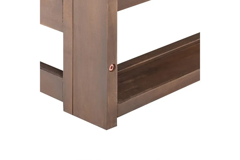 3-sitssoffa Beliani Trani Ljus trä/grått/beige, Ja Dark wood||Grey||Taupe - Hagemøbler - Loungemøbler - Lounge sofa