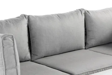 Ariany Hjørnesofa - Hvit/Grå - Hagemøbler - Loungemøbler - Sofagruppe utendørs