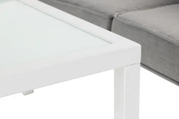 Ariany Hjørnesofa - Hvit/Grå - Hagemøbler - Loungemøbler - Sofagruppe utendørs