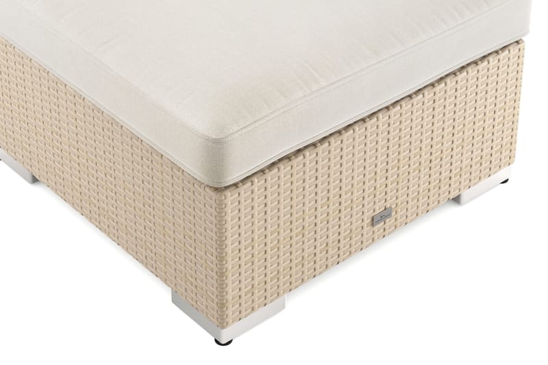 Bahamas Divanmodul – Loungebord Utendørs 75x75 cm til Sofaer - Sand - Hagemøbler - Loungemøbler - Moduler