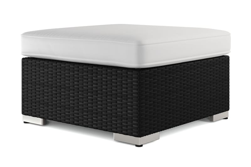 Bahamas Divanmodul – Loungebord Utendørs 75x75 cm til Sofaer - Svart - Hagemøbler - Loungemøbler - Moduler