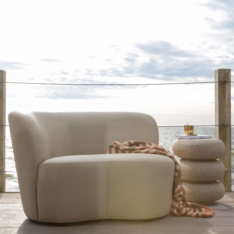 2-seters sofa Stone utendørs venstre - Sand - Hagemøbler - Loungemøbler - Moduler