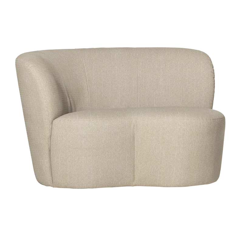 2-seters sofa Stone utendørs venstre - Sand - Hagemøbler - Loungemøbler - Moduler