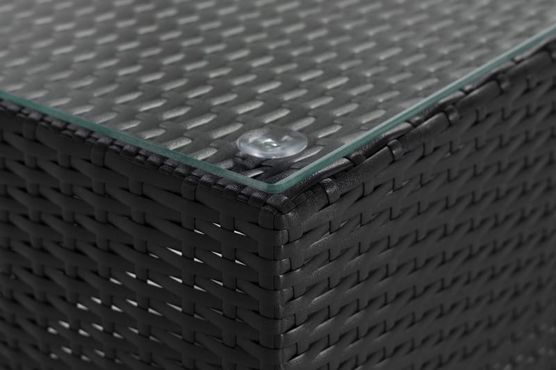 Bahamas Avslutning 90 cm - Svart - Hagemøbler - Loungemøbler - Moduler