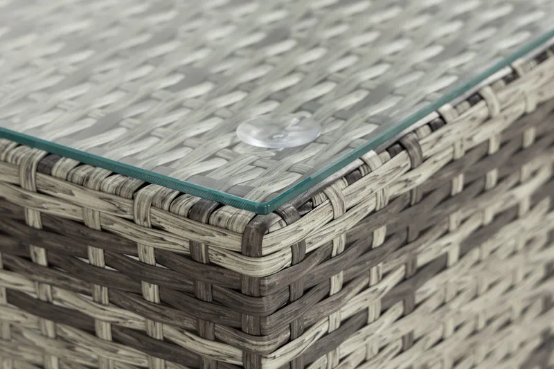 Bahamas Divan/Bord 75x75 cm - Grå - Hagemøbler - Loungemøbler - Moduler