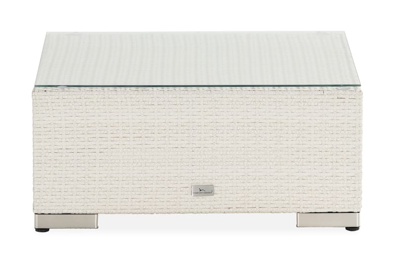 Bahamas Divan/Bord 75x75 cm - Hvit - Hagemøbler - Loungemøbler - Moduler