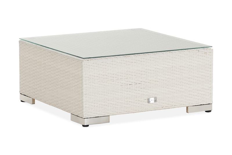 Bahamas Divan/Bord 75x75 cm - Hvit - Hagemøbler - Loungemøbler - Moduler