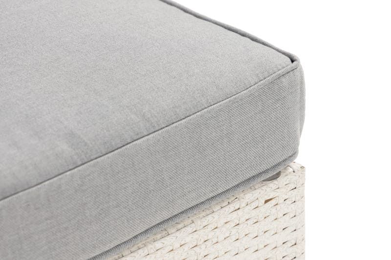 Bahamas Divan/Bord 75x75 cm - Hvit - Hagemøbler - Loungemøbler - Moduler