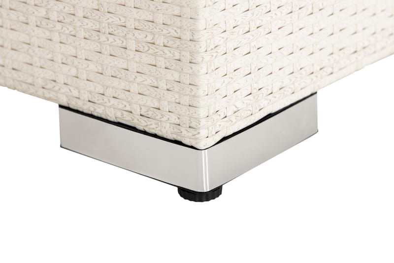 Bahamas Divan/Bord 75x75 cm - Hvit - Hagemøbler - Loungemøbler - Moduler