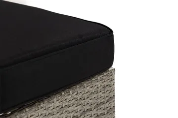 Bahamas Høyremodul 140 cm - Grå - Hagemøbler - Loungemøbler - Moduler - Hjørnemodul hagesofa