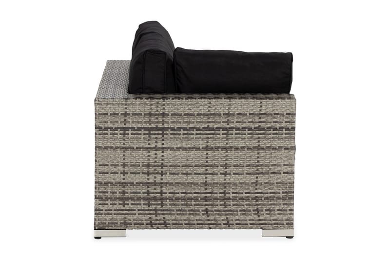 Bahamas Høyremodul 140 cm - Grå - Hagemøbler - Loungemøbler - Moduler - Hjørnemodul hagesofa