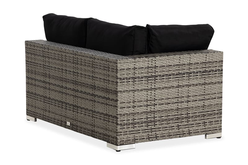 Bahamas Høyremodul 140 cm - Grå - Hagemøbler - Loungemøbler - Moduler - Hjørnemodul hagesofa