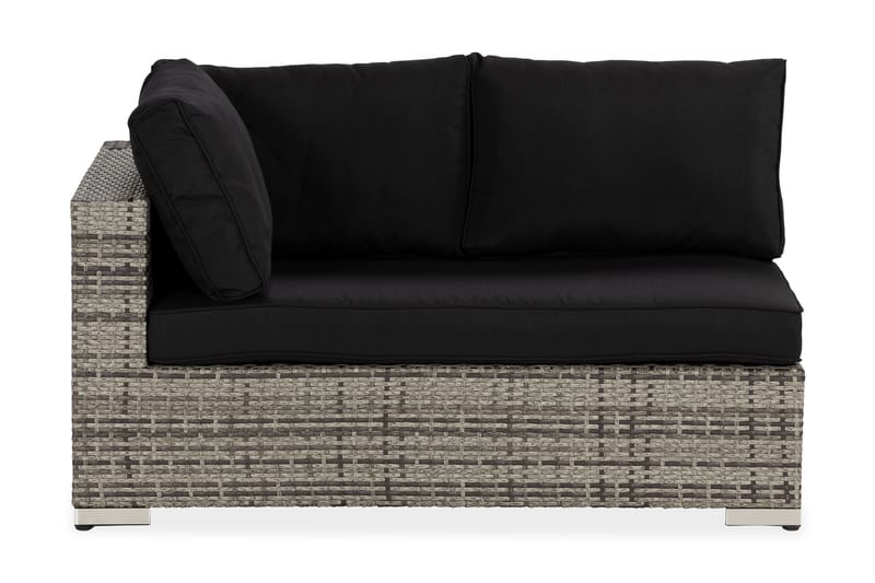 Bahamas Høyremodul 140 cm - Grå - Hagemøbler - Loungemøbler - Moduler - Hjørnemodul hagesofa