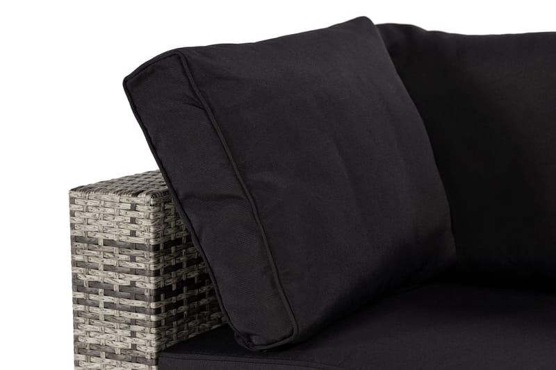 Bahamas Høyremodul 140 cm - Grå - Hagemøbler - Loungemøbler - Moduler - Hjørnemodul hagesofa