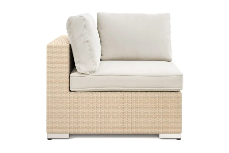 Bahamas Hjørnemodul Utendørs i Kunstrotting - Beige - Hagemøbler - Loungemøbler - Moduler - Hjørnemodul hagesofa