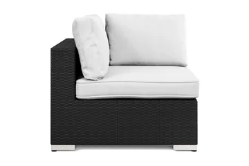 Bahamas Hjørnemodul Utendørs i Kunstrotting - Svart - Hagemøbler - Loungemøbler - Moduler - Hjørnemodul hagesofa