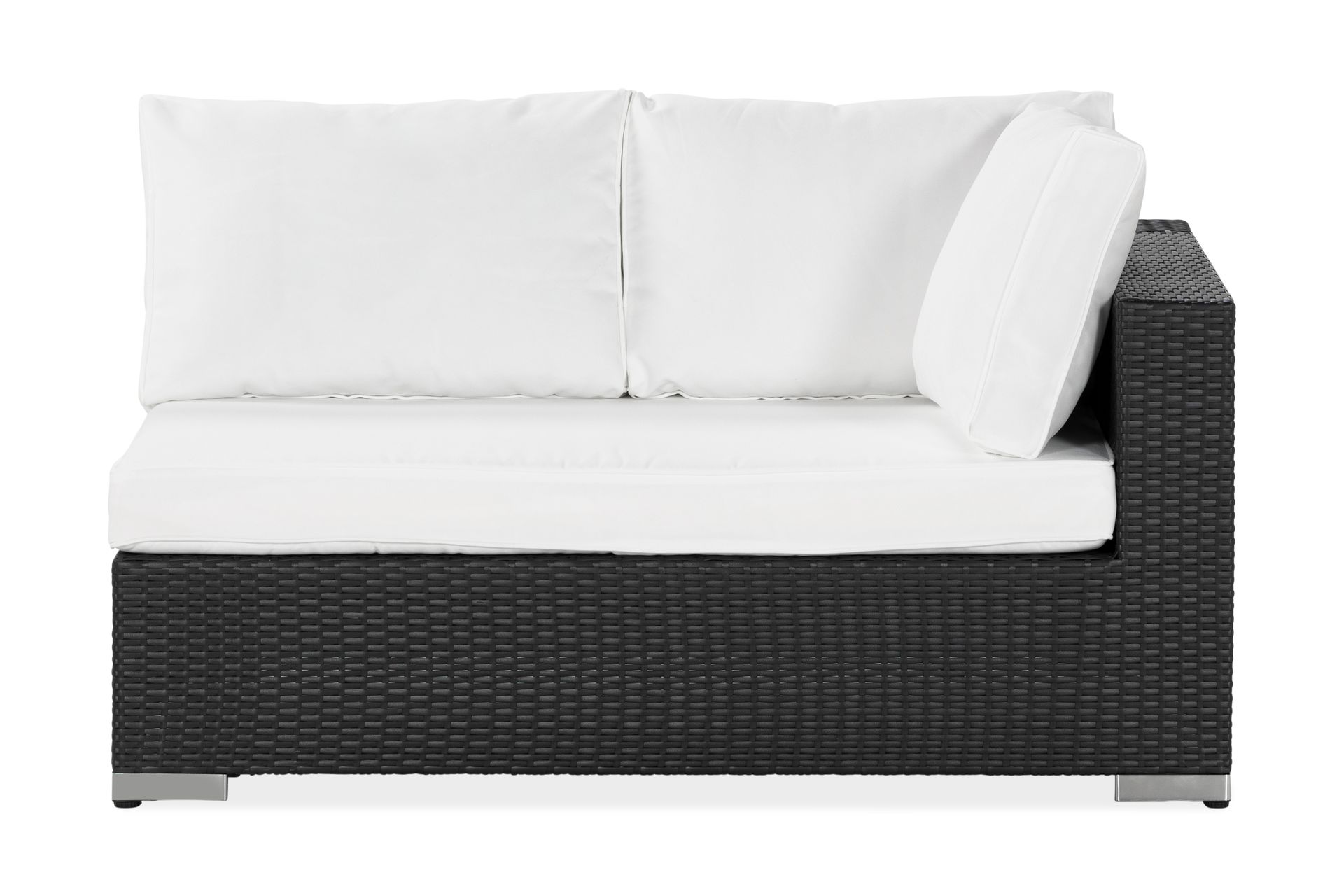 Bahamas Venstredel 140 cm - Svart - Hagemøbler - Loungemøbler - Moduler