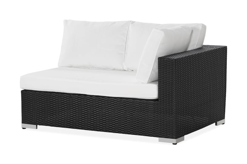 Bahamas Venstredel 140 cm - Svart - Moduler - Venstremoduler hagesofa