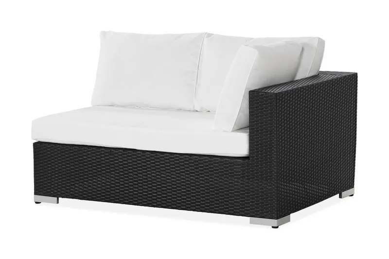 Bahamas Venstredel 140 cm - Svart - Hagemøbler - Loungemøbler - Moduler