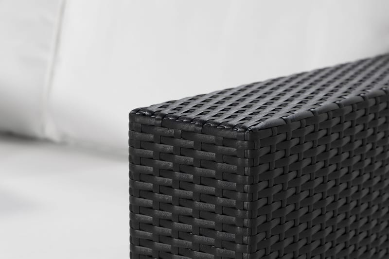 Bahamas Venstredel 140 cm - Svart - Hagemøbler - Loungemøbler - Moduler