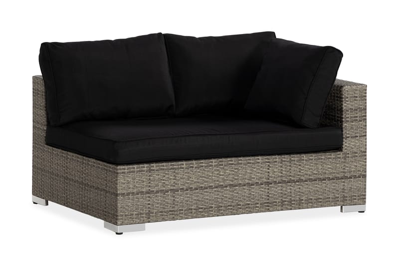 Bahamas Venstremodul 140 cm - Grå - Hagemøbler - Loungemøbler - Moduler