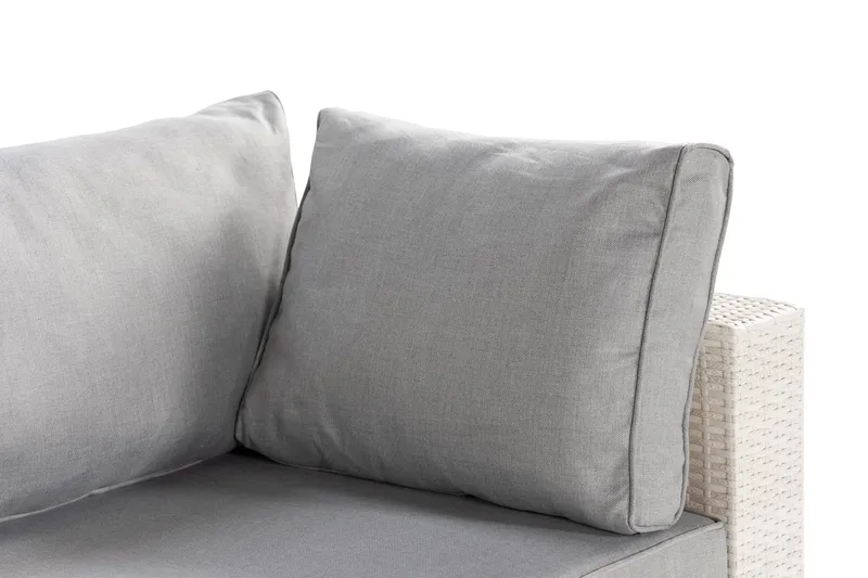 Bahamas Venstremodul 140 cm - Hvit - Hagemøbler - Loungemøbler - Moduler