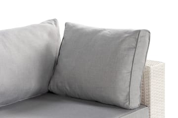 Bahamas Venstremodul 140 cm - Hvit - Hagemøbler - Loungemøbler - Moduler