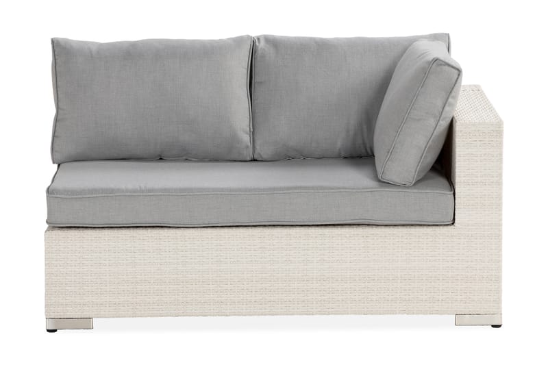Bahamas Venstremodul 140 cm - Hvit - Hagemøbler - Loungemøbler - Moduler