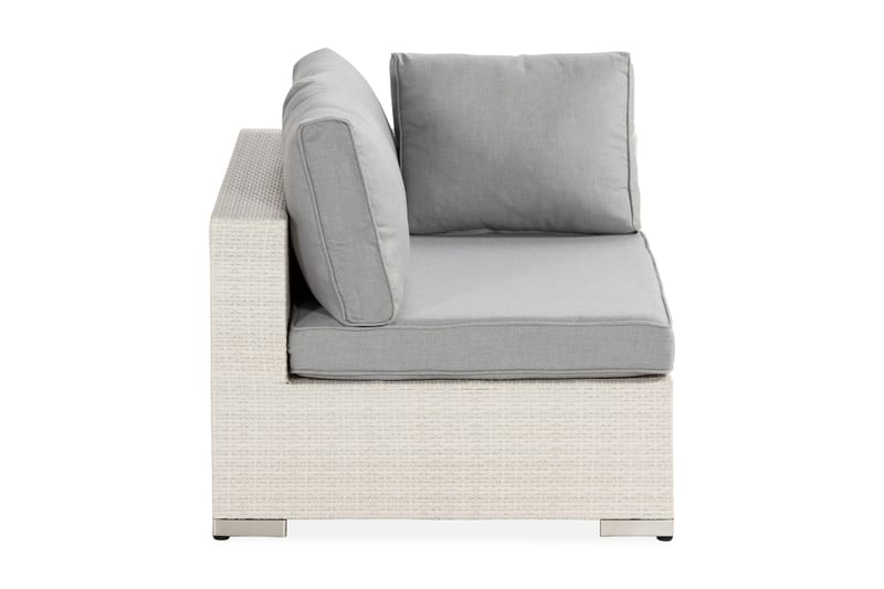 Bahamas Venstremodul 140 cm - Hvit - Hagemøbler - Loungemøbler - Moduler