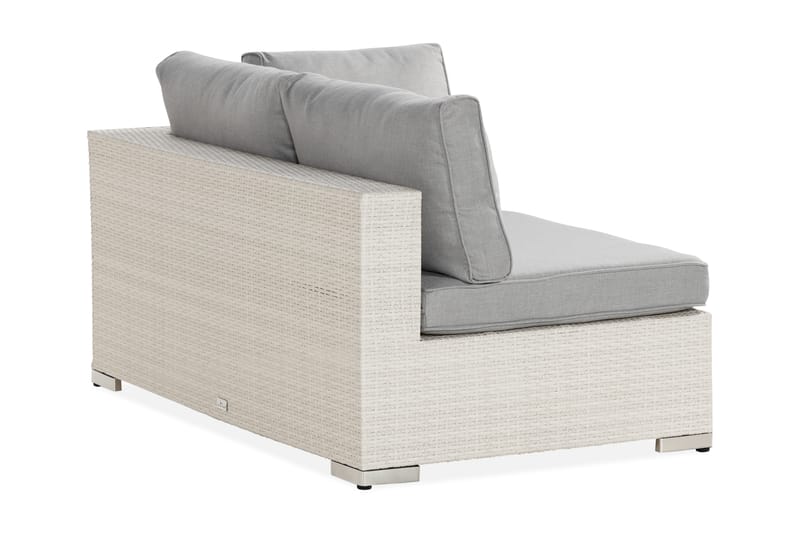 Bahamas Venstremodul 140 cm - Hvit - Hagemøbler - Loungemøbler - Moduler