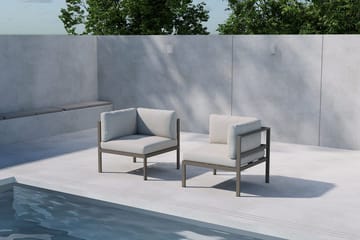 Copacabana hjørnemodul 74 cm utendørs - Brun - Hagemøbler - Loungemøbler - Moduler - Hjørnemodul hagesofa