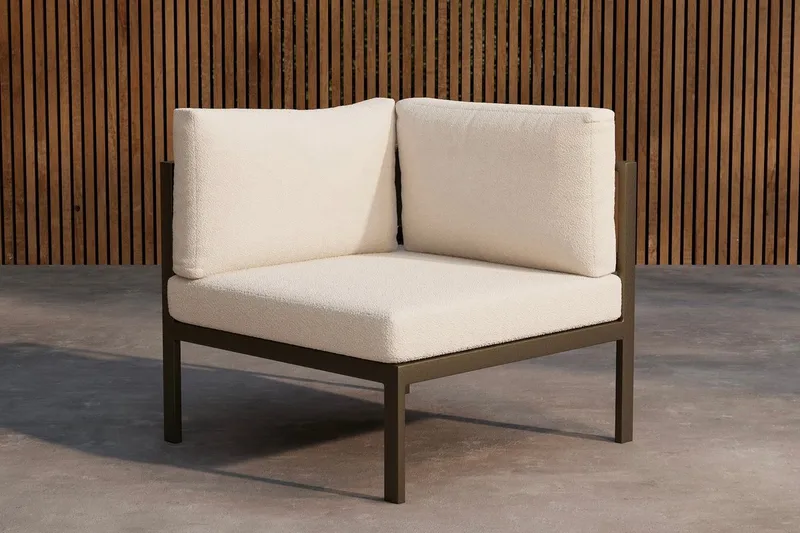 Copacabana hjørnemodul 74 cm utendørs, Brun