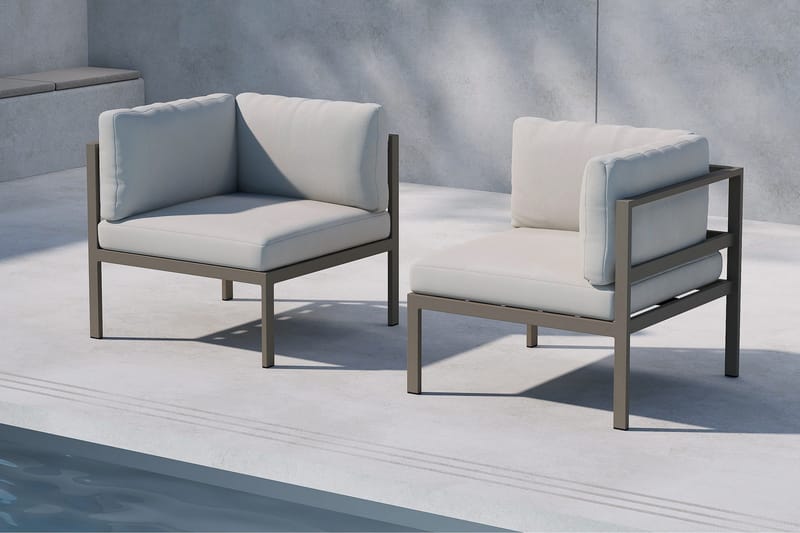 Copacabana Hjørnemodul Utendørs - Beige - Hagemøbler - Loungemøbler - Moduler - Hjørnemodul hagesofa