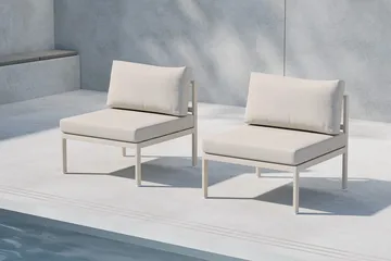 Copacabana midtmodul 70 cm utendørs - Beige - Hagemøbler - Loungemøbler - Moduler