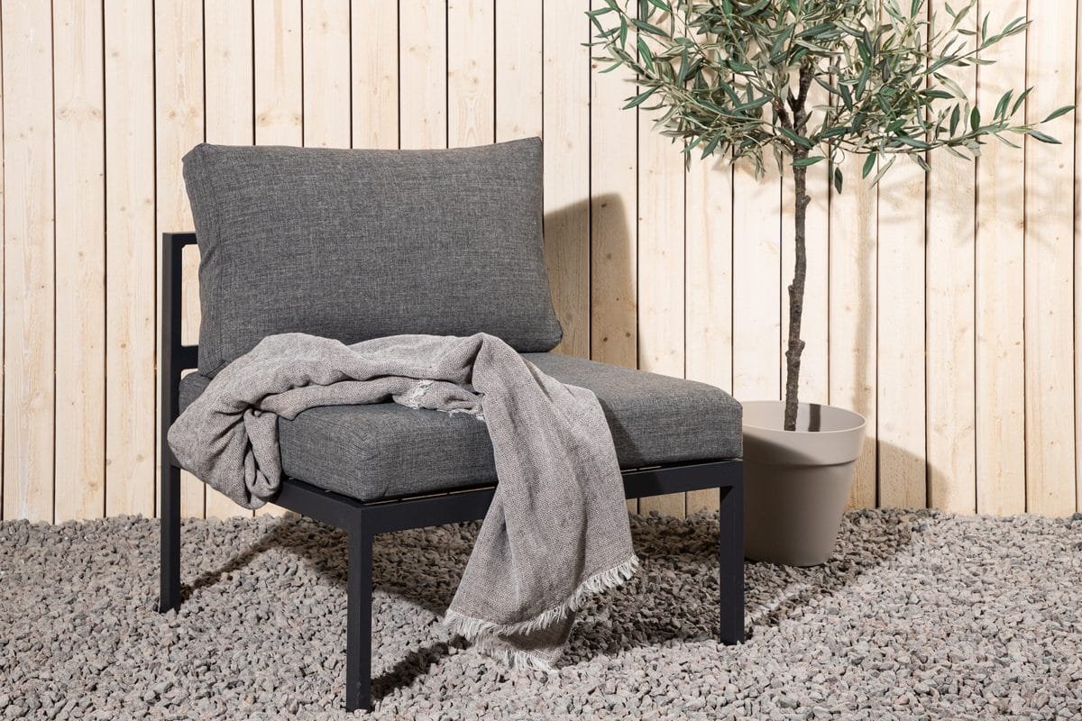 Copacabana midtmodul 70 cm utendørs - Svart