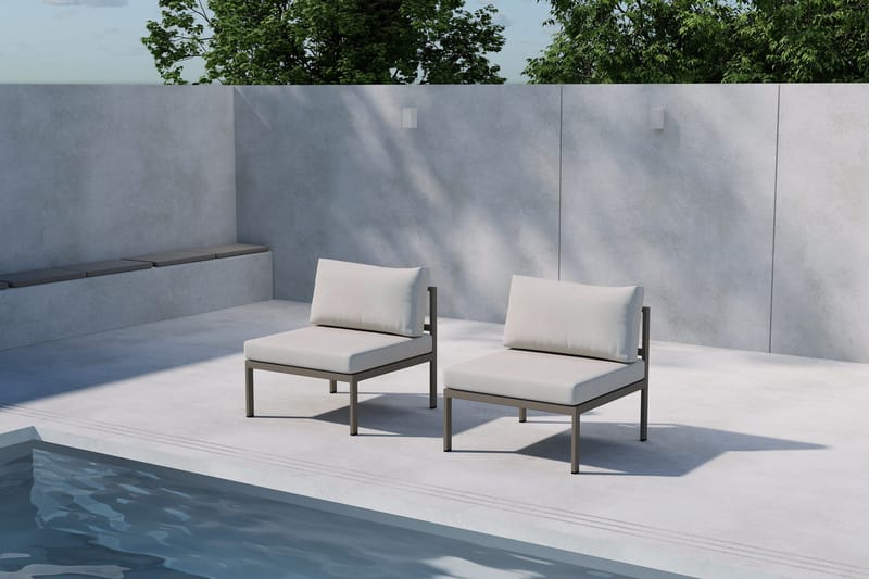 Copacabana Midtmodul Utendørs - Beige - Hagemøbler - Loungemøbler - Moduler - Midtmodul hagesofa