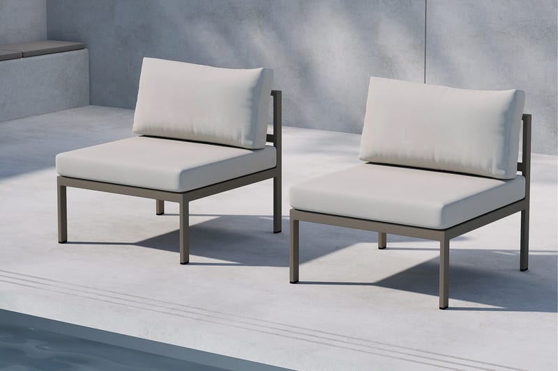 Copacabana Midtmodul Utendørs - Beige - Hagemøbler - Loungemøbler - Moduler - Midtmodul hagesofa