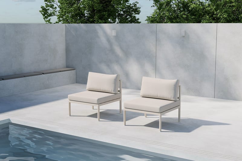 Copacabana Midtmodul Utendørs - Beige - Hagemøbler - Loungemøbler - Moduler - Midtmodul hagesofa