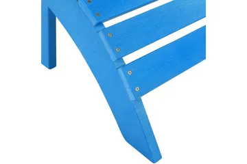 Fotstöd Beliani Adirondack Blå blue - Hagemøbler - Loungemøbler - Moduler - Skamler & Krakker