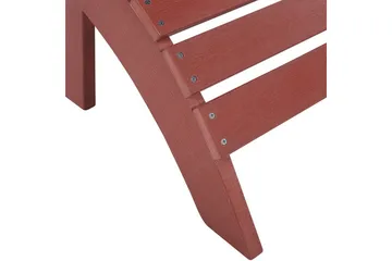 Fotstöd Beliani Adirondack Blå Red - Hagemøbler - Loungemøbler - Moduler - Skamler & Krakker