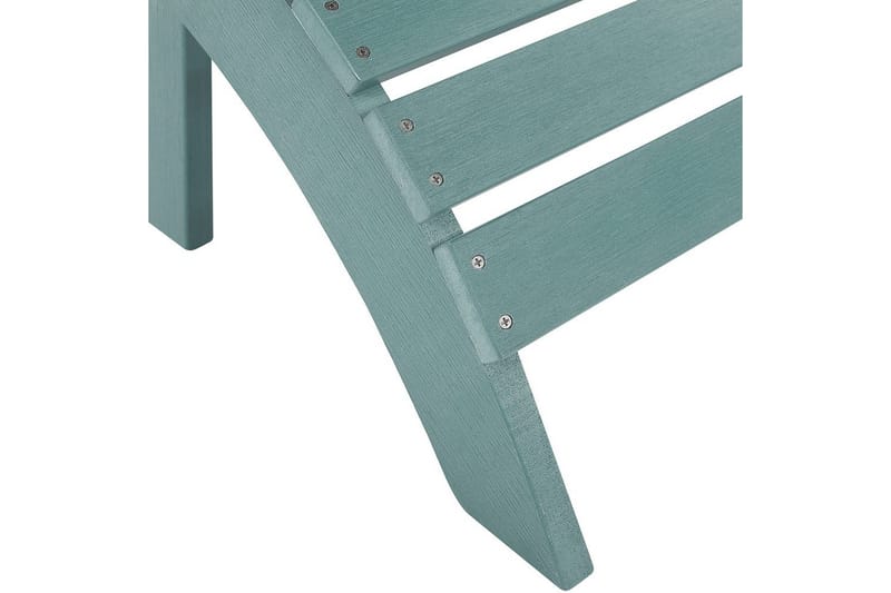 Fotstöd Beliani Adirondack Blå Turquoise - Hagemøbler - Loungemøbler - Moduler - Skamler & Krakker