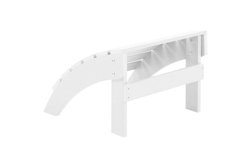 Fotstöd Beliani Adirondack Blå White - Hagemøbler - Loungemøbler - Moduler - Skamler & Krakker