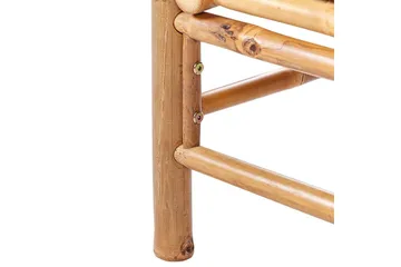 Hagefotskammel Cerreto Hvit/lyst tre - Hvit/lyst tre - Hagemøbler - Loungemøbler - Moduler - Skamler & Krakker