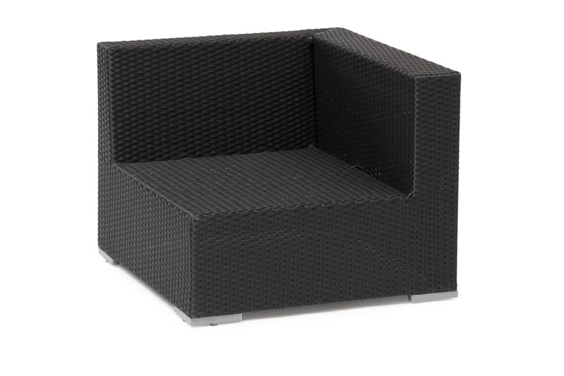 Hillerstorp VALENCIA SVART HJØRNEDEL ARM.4T - Hagemøbler - Loungemøbler - Moduler - Hjørnemodul hagesofa