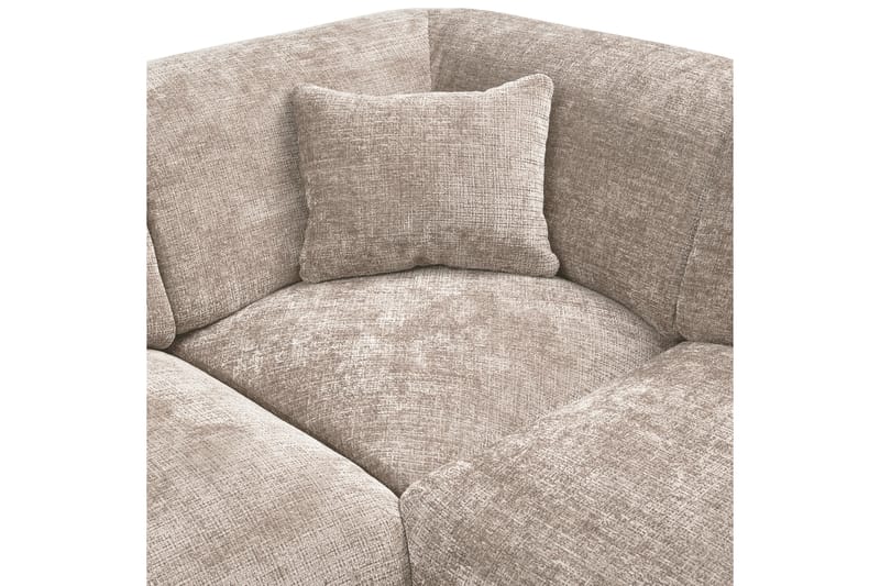 Hjørnesofa Sky - Naturlig, Høyre - Hagemøbler - Loungemøbler - Moduler - Hjørnemodul hagesofa