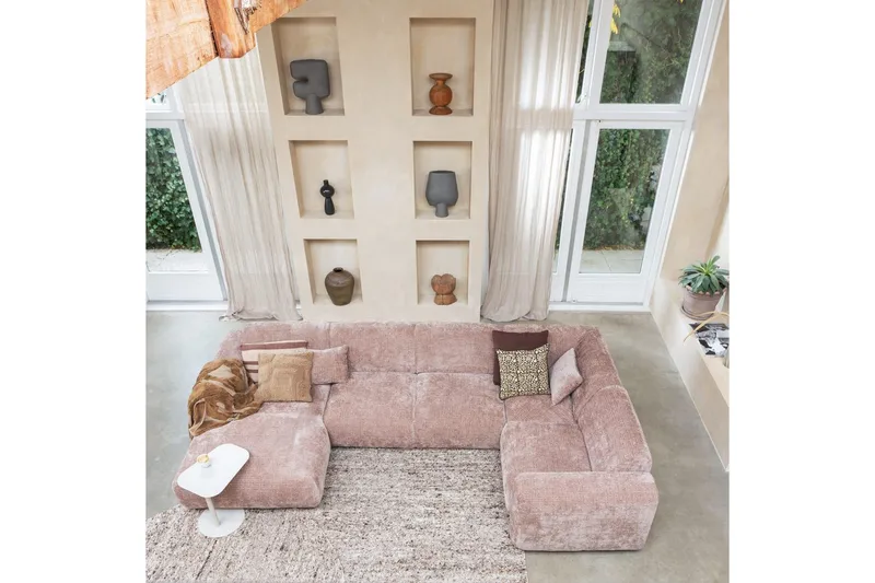 Hjørnesofa Sky - Taupe, Høyre - Møbler - Sofaer - Hjørnesofa - Hjørnesofa med divan