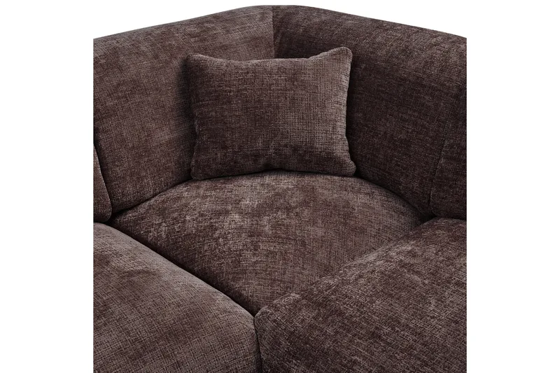 Hjørnesofa Sky - Varm brun, Høyre - Møbler - Sofaer - Hjørnesofa