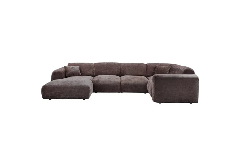Hjørnesofa Sky - Varm brun, Høyre - Møbler - Sofaer - Hjørnesofa