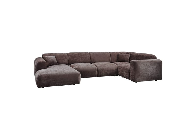 Hjørnesofa Sky - Varm brun, Høyre - Hagemøbler - Loungemøbler - Moduler - Hjørnemodul hagesofa
