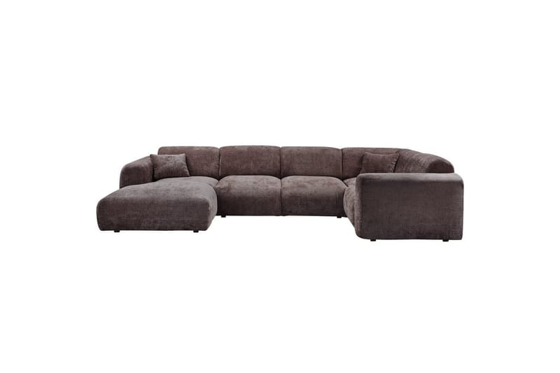 Hjørnesofa Sky - Varm brun, Høyre - Hagemøbler - Loungemøbler - Moduler - Hjørnemodul hagesofa